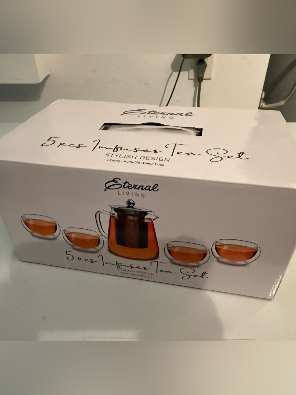 Eternal Living 5-Piece Infuser Tea Set - New!!!